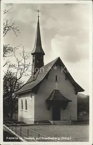 Rudolfstetten Kapelle St Joseph auf Friedlisberg Kat. Rudolfstetten