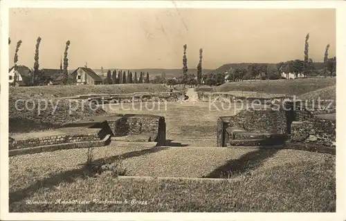 Brugg AG Roemisches Amphitheater Vindonissa Kat. Brugg