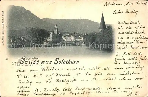 Solothurn Stadtblick Kat. Solothurn