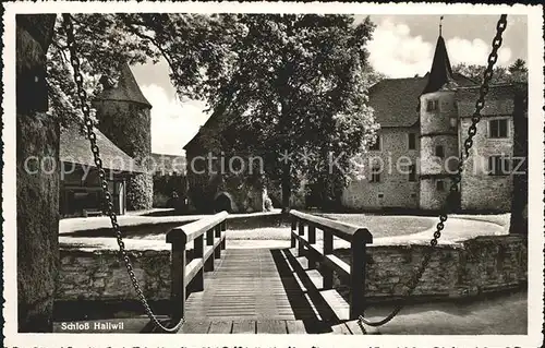 Hallwil Schloss Hallwil Zugbruecke Kat. Hallwil