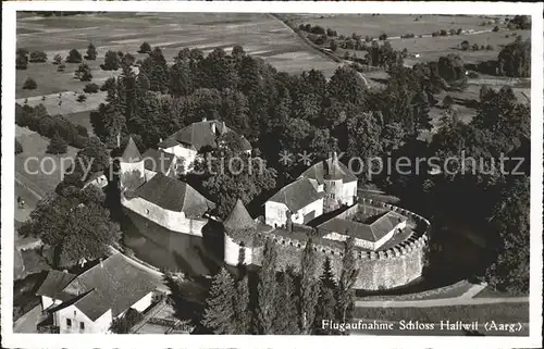 Hallwil Schloss Hallwil Fliegeraufnahme Kat. Hallwil