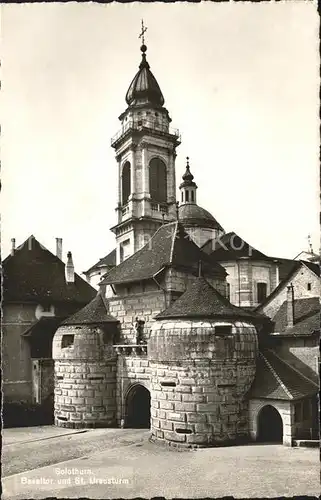 Solothurn Baslertor und St Ursusturm Kat. Solothurn