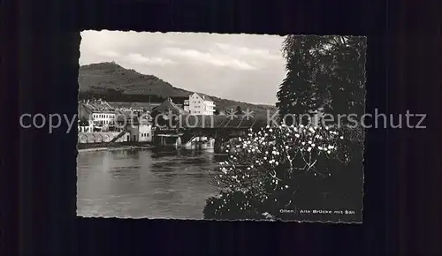 Olten Alte Bruecke mit Saeli Kat. Olten