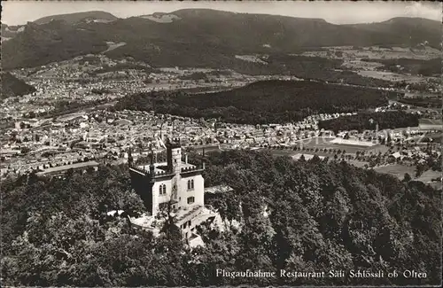 Olten Saeli Schloessli Restaurant Fliegeraufnahme Kat. Olten