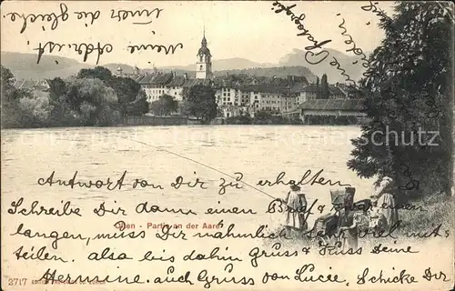 Olten Partie an der Aare Kat. Olten