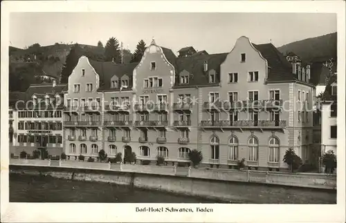 Baden AG Bad Hotel Schwanen Kat. Baden