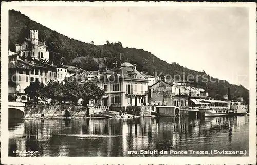 Ponte Tresa Ortsansicht Kat. Ponte Tresa