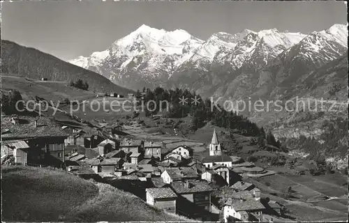 Visperterminen mit Weisshorn Kat. Visperterminen