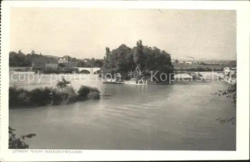 Rheinfelden AG Rheinbruecke Insel Stein Kat. Rheinfelden