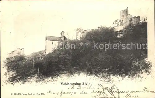 Baden AG Schlossruine Stein Kat. Baden