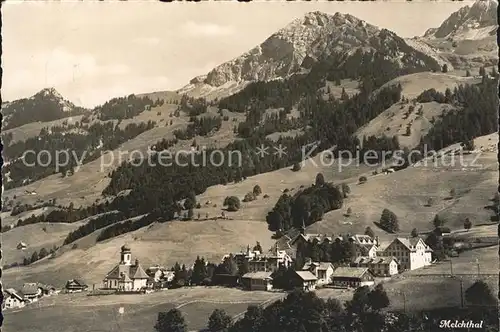 Melchtal Ortsblick Kat. Melchtal