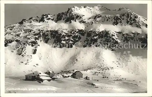 St Gotthard Hospiz mit Monte Presa Kat. Gotthard St.