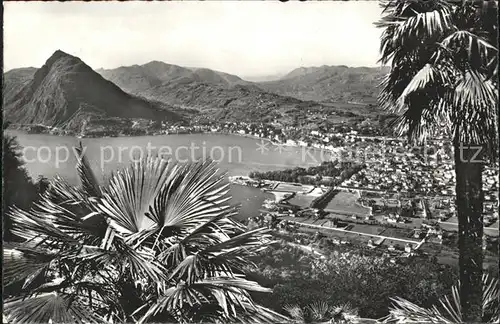 Lugano TI Monte San Salvatore Panorama Kat. Lugano