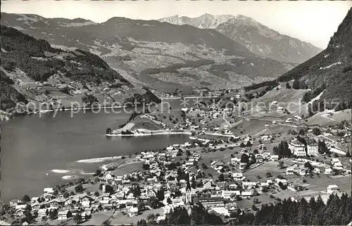 Lungern Panorama mit Pilatus Kat. Lungern