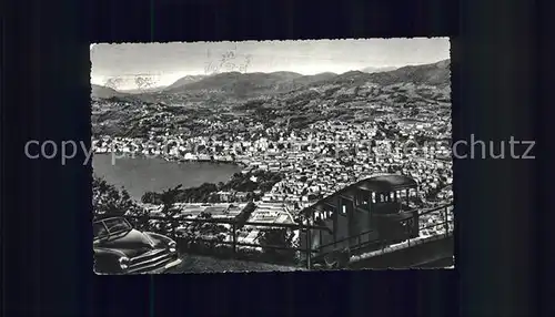 Lugano TI Panorama dal Monte Bre Kat. Lugano