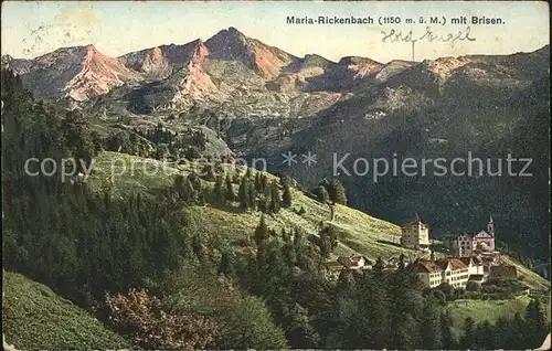 Niederrickenbach Maria Rickenbach mit Hahnen Kat. Niederrickenbach