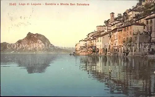 Gandria Lago di Lugano e Monte San Salvatore Kat. Gandria