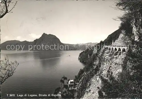 Gandria Lago di Lugano Strada di Gandria Kat. Gandria