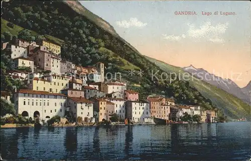 Gandria Lago di Lugano Ortsansicht Kat. Gandria