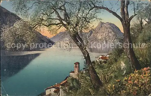 Gandria Lago di Lugano e Monte San Salvatore Kat. Gandria