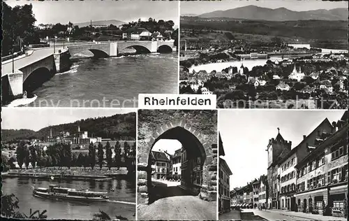 Rheinfelden AG Bruecke Dampfer  Kat. Rheinfelden