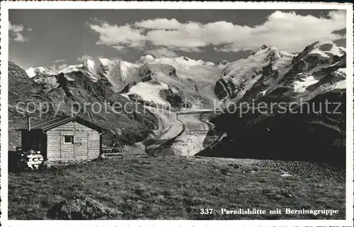 Bernina GR Paradishuette Berninagruppe / Bernina /Rg. Pontresina