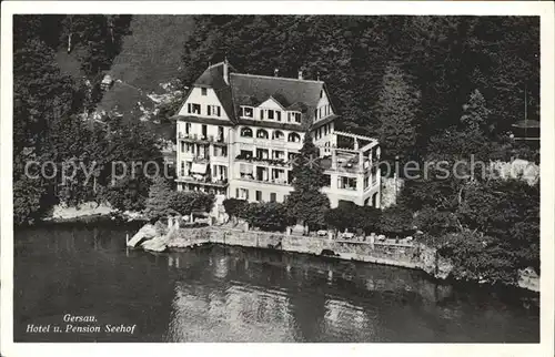 Gersau Vierwaldstaettersee Hotel u. Pension Seehof Fliegeraufnahme /  /