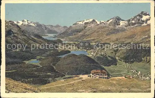 Muottas Muragl Blick auf Engadiner Seen / Muottas Muragl /Rg. St Moritz