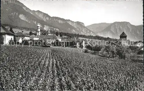 Maienfeld Panorama Kat. Maienfeld