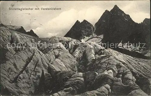 Silvretta Gletscher mit Verstanklahorn Kat. Silvretta