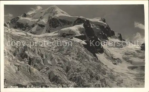 Piz Roseg und Tschierva Eisfall Kat. Piz Roseg