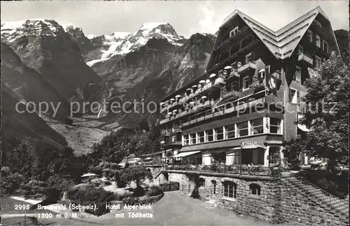 Braunwald GL Hotel Alpenblick mit Toedikette Kat. Braunwald