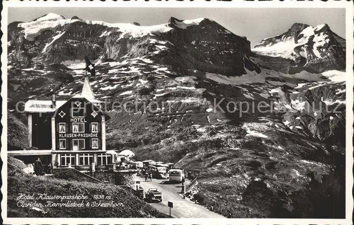 Klausenpass Hotel Passhoehe Clariden Scheerhorn Busse Kat ...