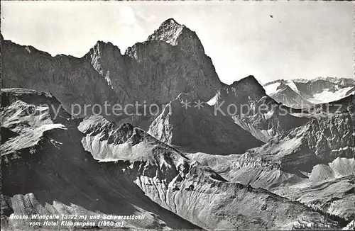 Klausenpass Grosse Windgaelle Schwarzstoeckli Hotel Klausenpasshoehe Kat. Klausen