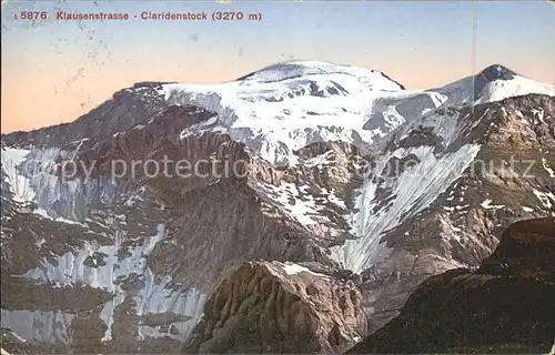 Klausenpass Hotel Passhoehe Claridenstock Kat. Klausen