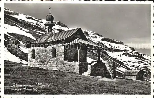 Klausenpass Kapelle Kammlialp Kat. Klausen