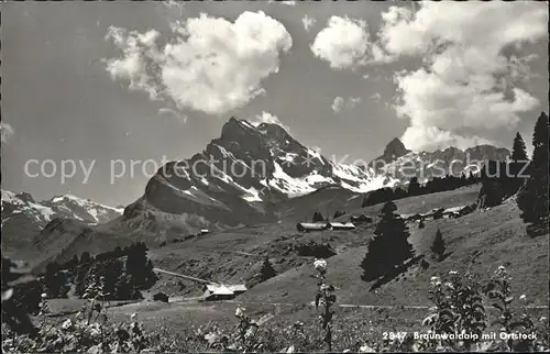 Braunwald GL Alp mit Ortstock Kat. Braunwald