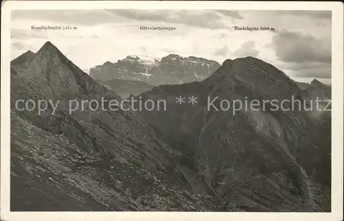 Glaernisch Glaernischgruppe Zindelspitz Kat. Glaernisch