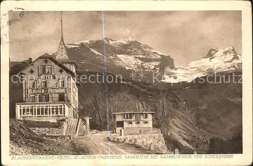 Klausenpass Hotel Klausen Passhoehe Scheerhorn Kat. Klausen