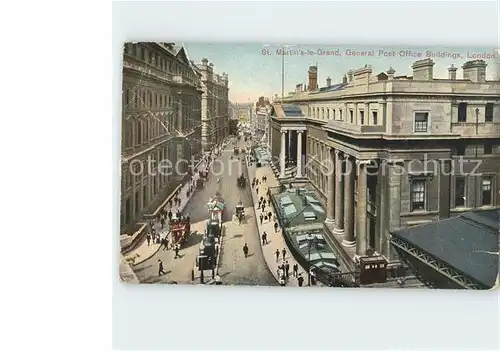 London St. Martin s le Grand General Post Office Buildings Kat. City of London