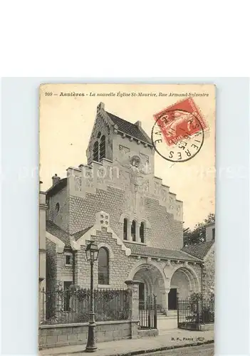 Asnieres Eure La nouvelle Eglise St-Maurice Rue Armand-Sylvestre / Asnieres /Arrond. de Bernay