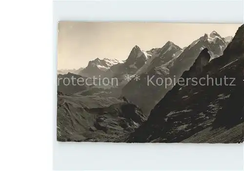 Sefinenfurgge Wetterhorn Eiger Moench Jungfrau Kat. Sefinenfurgge