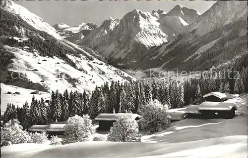 Parsenn Route Weissfluhjoch Klosters mit Silvrettagruppe Kat. Parsennfurgga