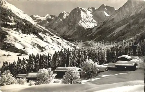 Parsenn Route Weissfluhjoch Klosters mit Silvrettagruppe Kat. Parsennfurgga