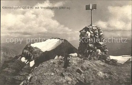 Glaernisch Gipfel mit Vrenelisgaertli Kat. Glaernisch