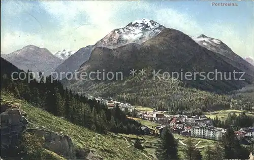 Pontresina Panorama Kat. Pontresina