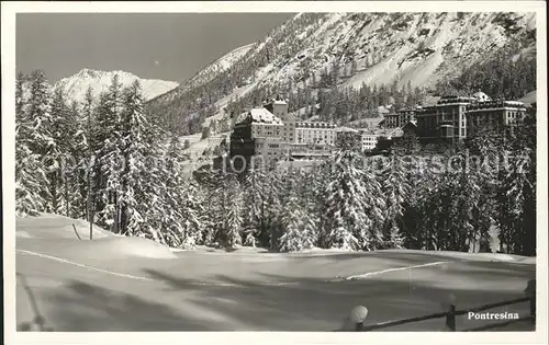 Pontresina Teilansicht Kat. Pontresina