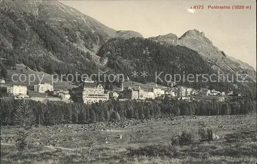 Pontresina Ortsansicht Kat. Pontresina