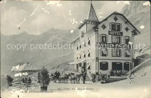 Klausenpass Hotel Klausen Passhoehe Kat. Klausen