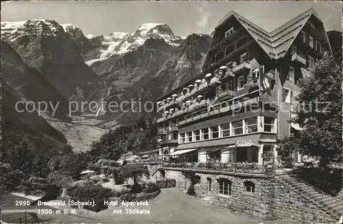 Braunwald GL Hotel Alpenblick mit Toedikette Kat. Braunwald